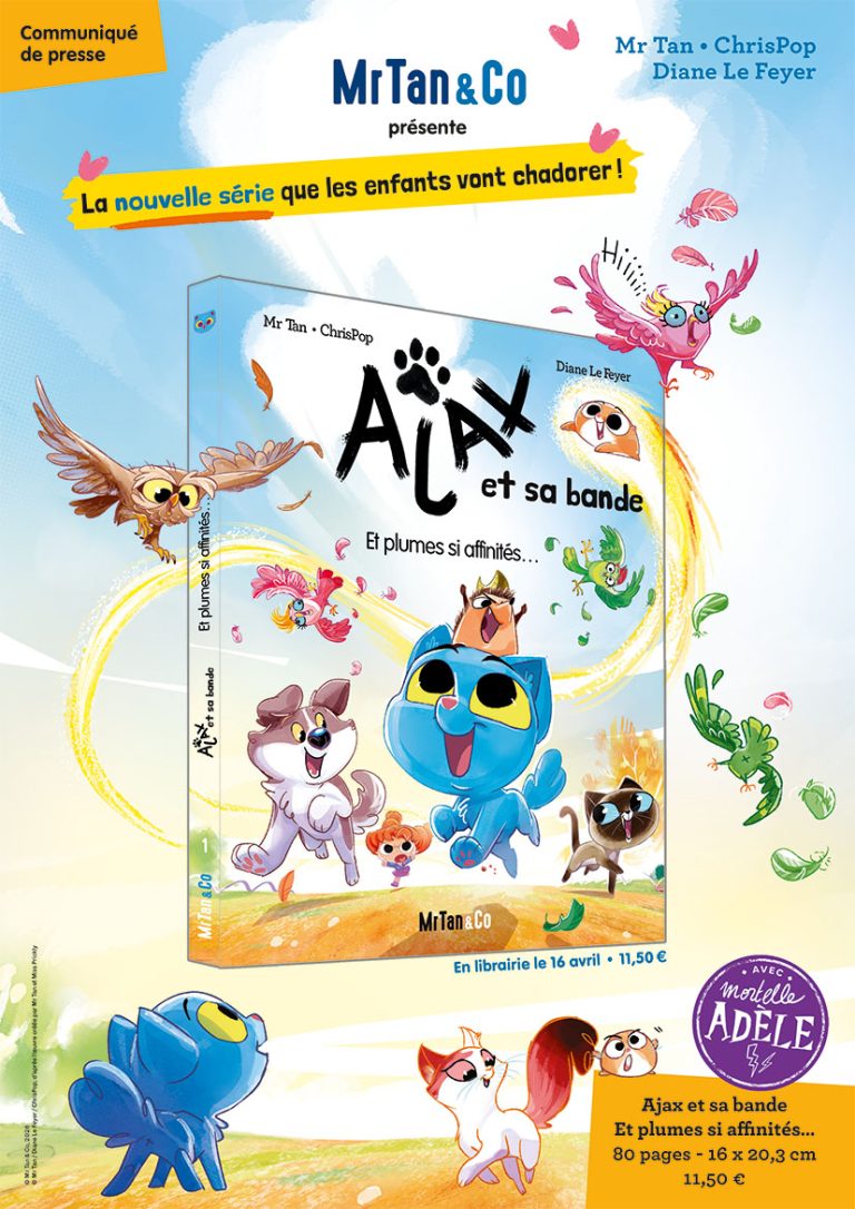 Lire la suite à propos de l’article Sortie du nouveau tome de gags : Ajax et sa bande – Et plumes si affinités…